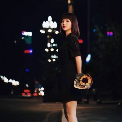 夜景模特