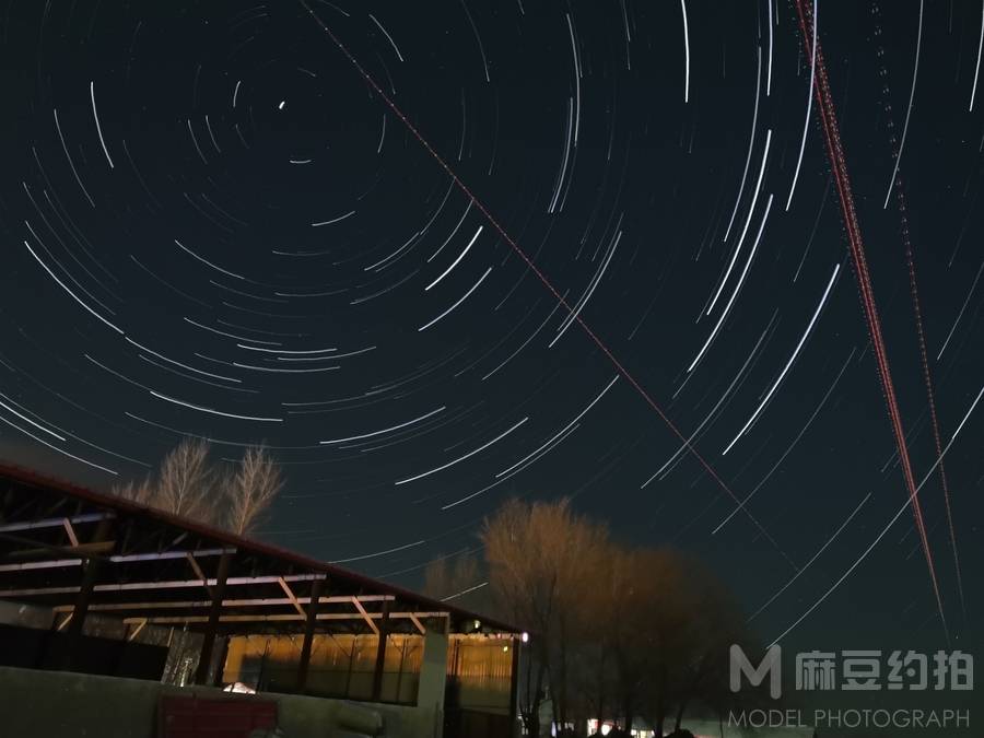 夜景模特