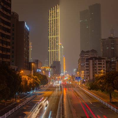 夜景模特