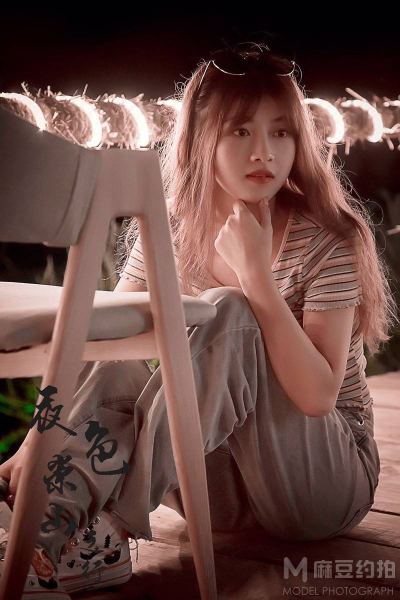 夜景模特