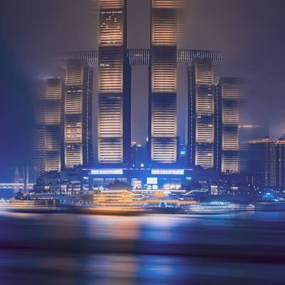 夜景模特