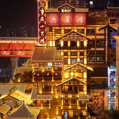 夜景模特