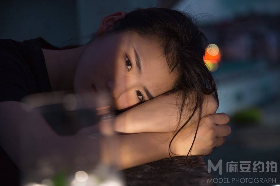 夜景模特