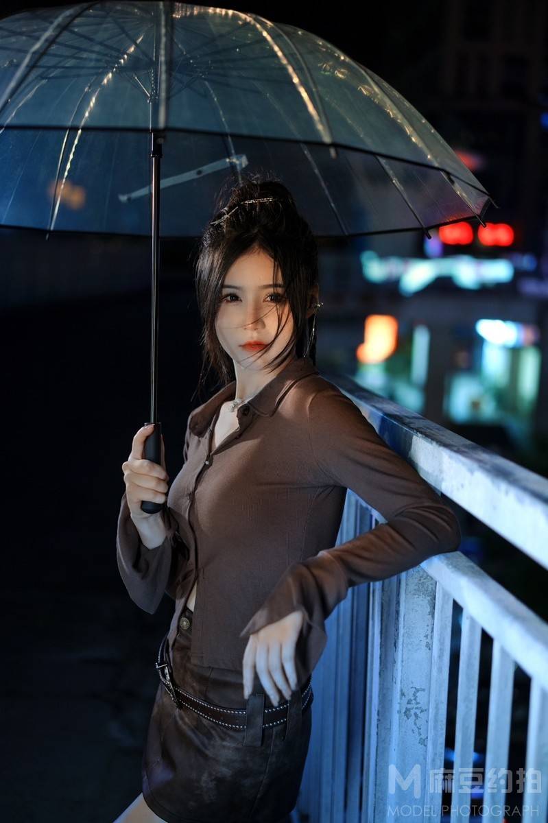 夜景模特