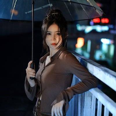 夜景模特