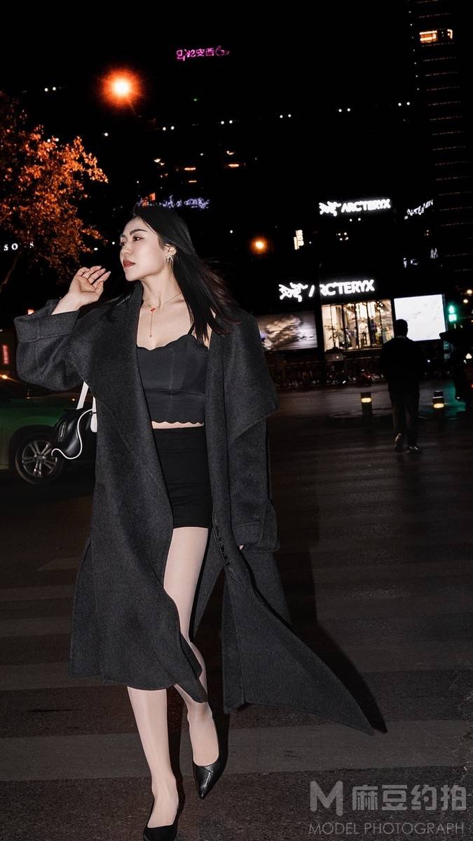 夜景模特
