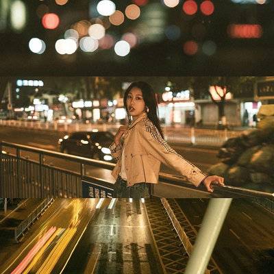 夜景模特