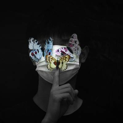 黑白模特