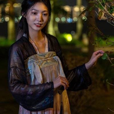 夜景模特