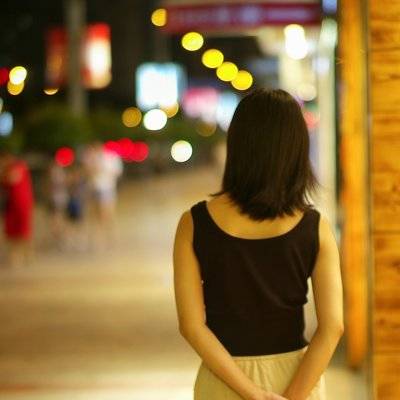 夜景模特
