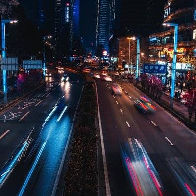 夜景模特