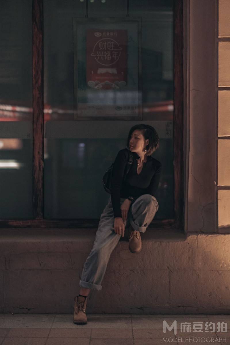 夜景模特