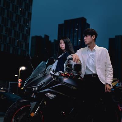 夜景模特