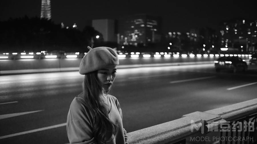 夜景模特