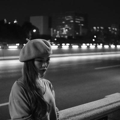 夜景模特