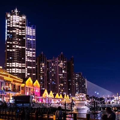 夜景模特