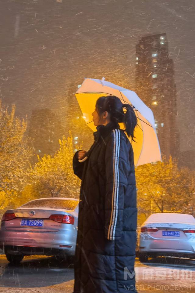 夜景模特
