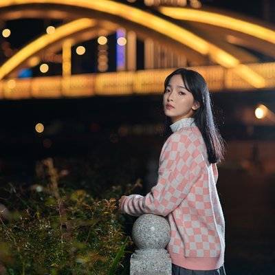 夜景模特