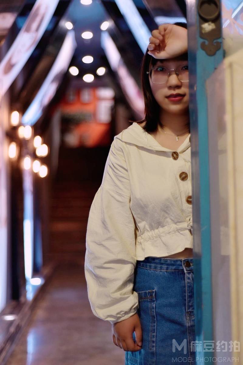 夜景模特