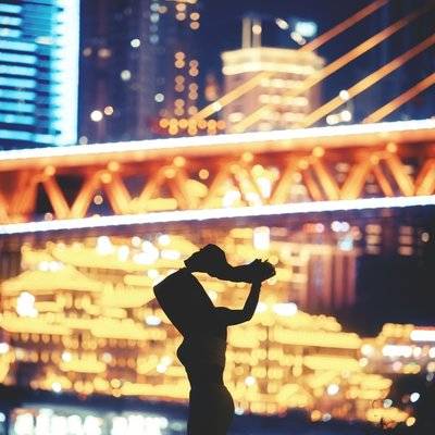 夜景模特