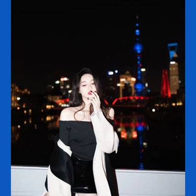夜景模特