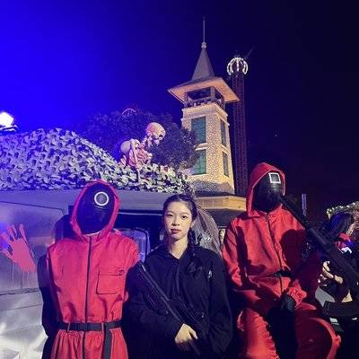 夜景模特