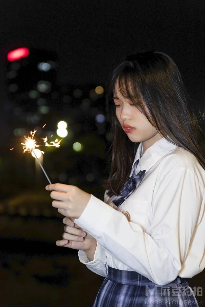 夜景模特