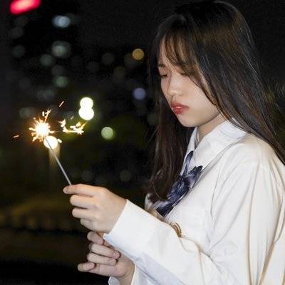 夜景模特