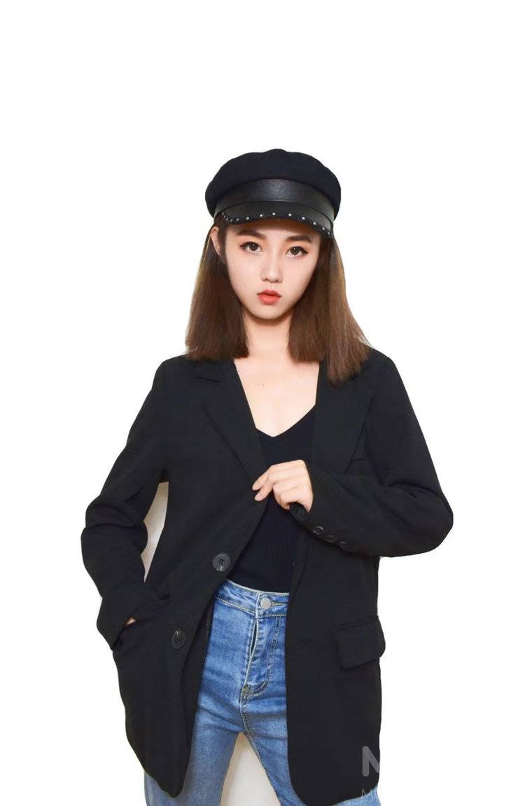 黑白模特