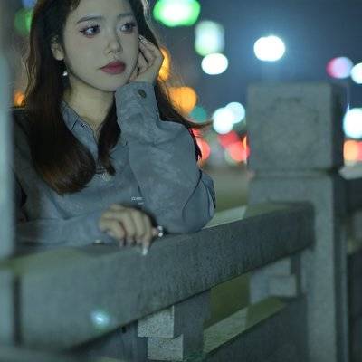 夜景模特