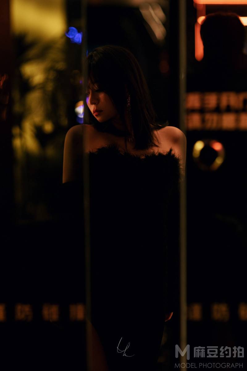 夜景模特