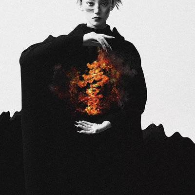 黑白模特