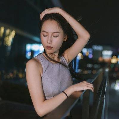 夜景模特