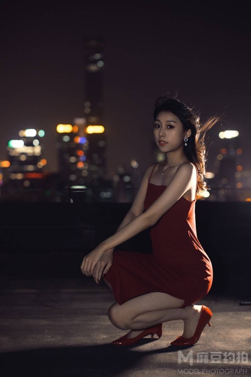 夜景模特