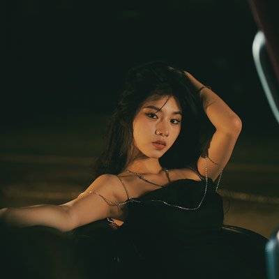 夜景模特