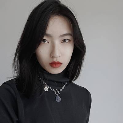 黑白模特