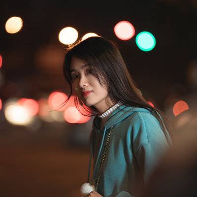 夜景模特