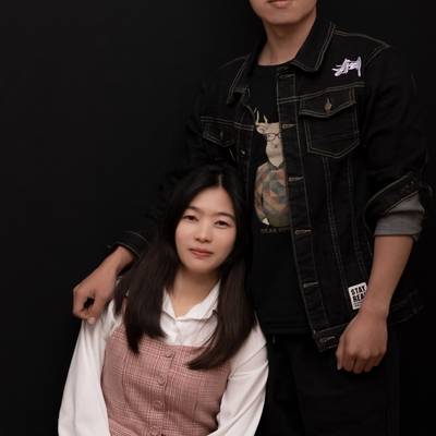 黑白模特
