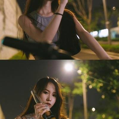 夜景模特