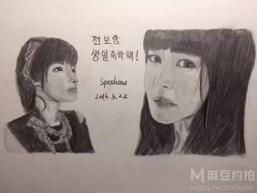 黑白模特