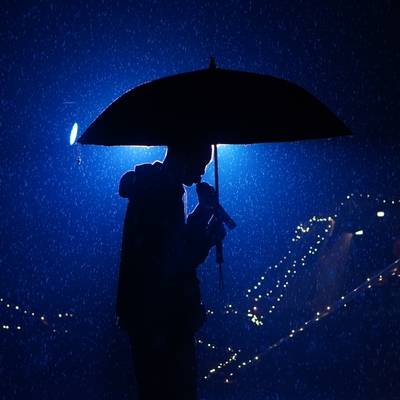 夜景模特