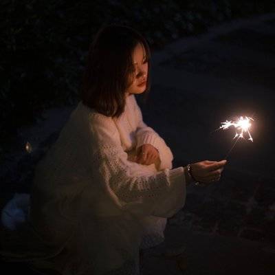 夜景模特