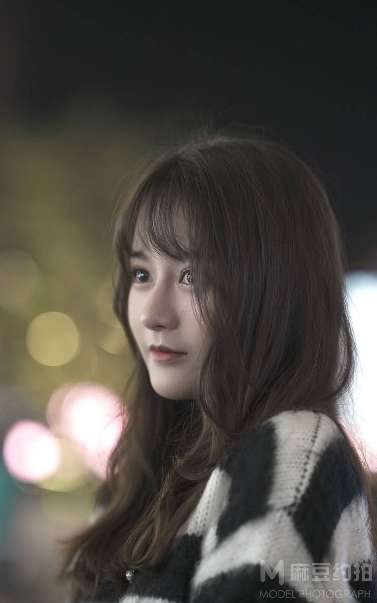 夜景模特