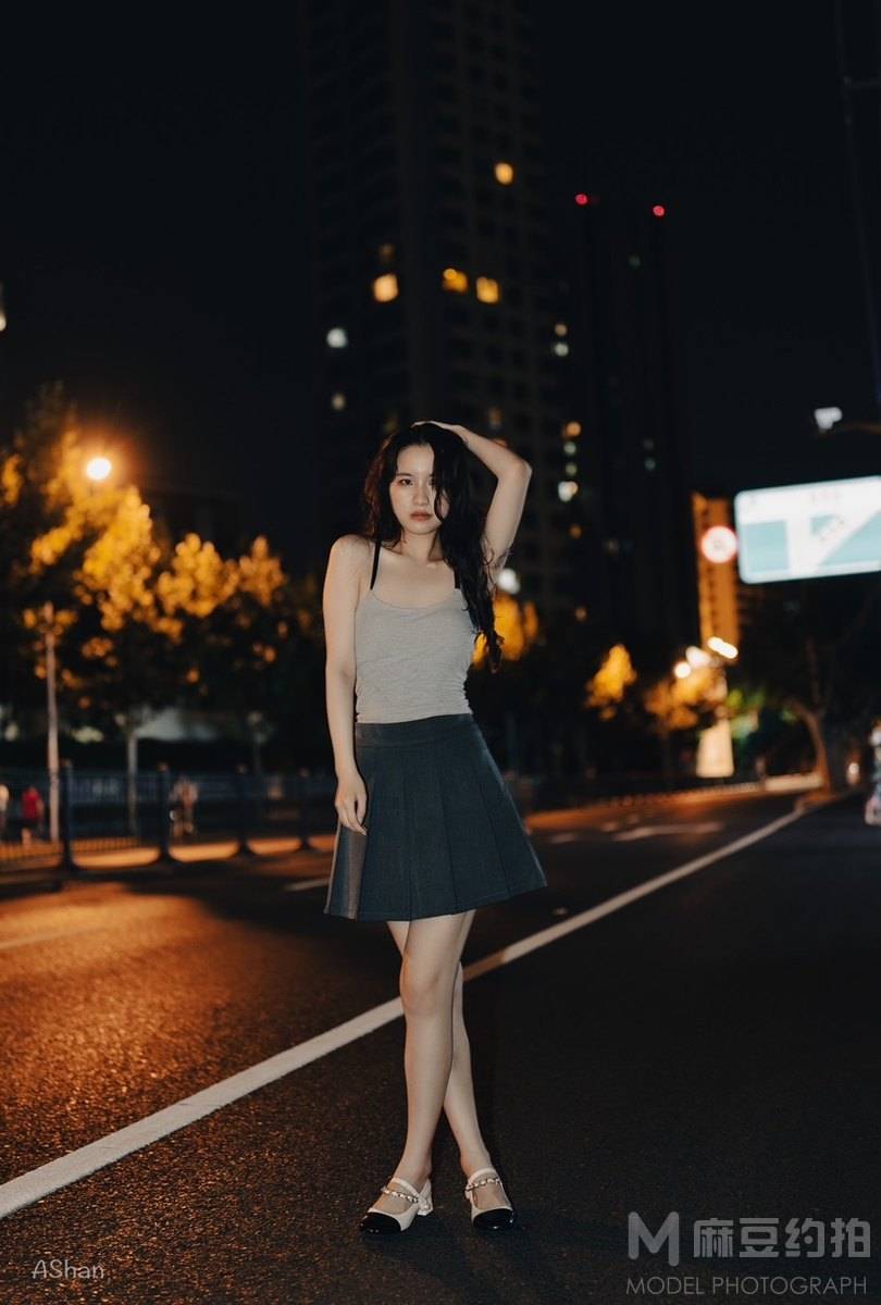 夜景模特