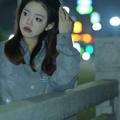 夜景模特