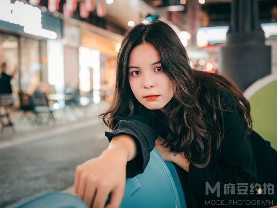 夜景模特