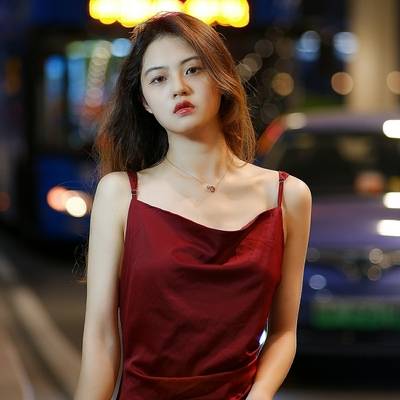 夜景模特