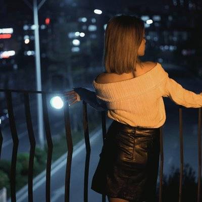 夜景模特