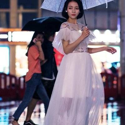 夜景模特