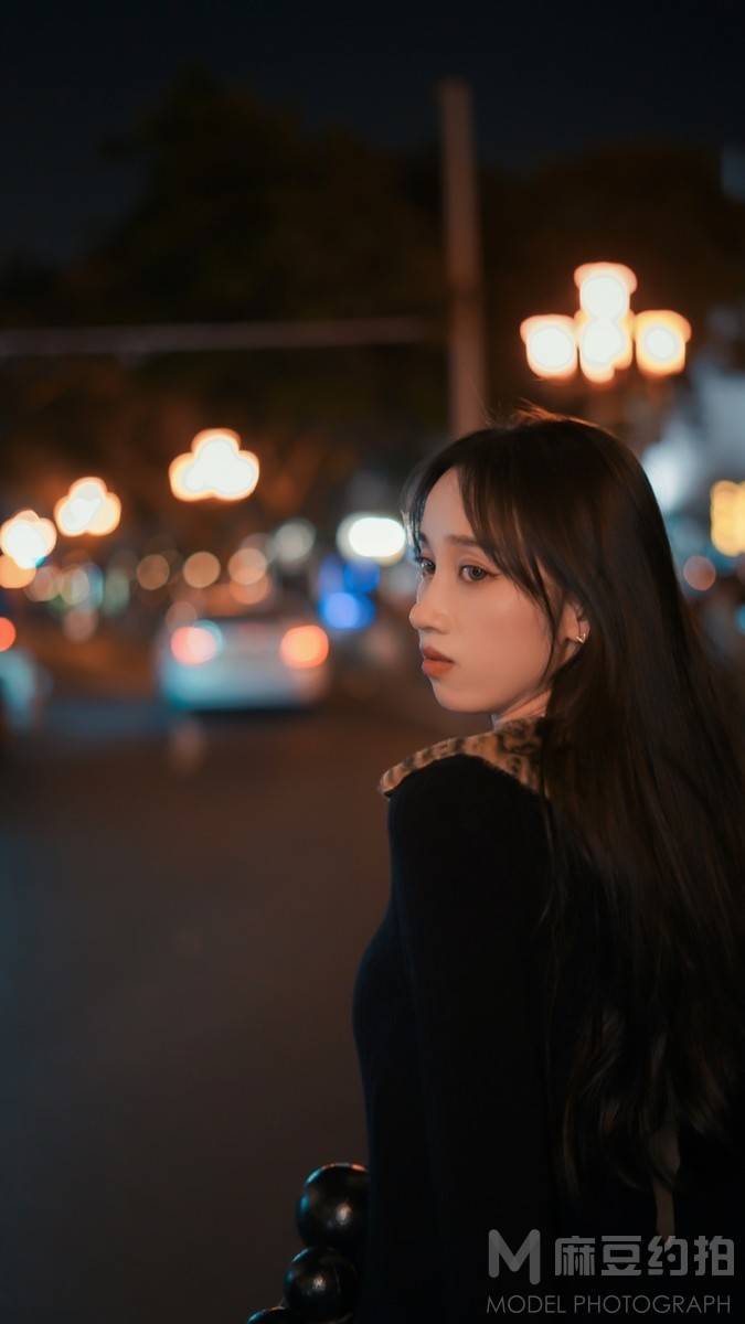 夜景模特